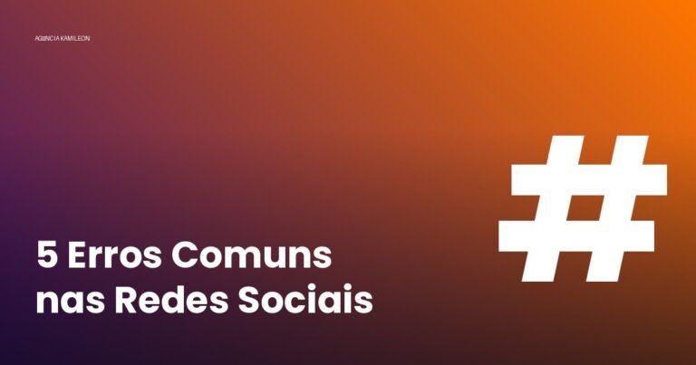 5 erros comuns de pequenas empresas nas redes sociais - ilustração Agência Kamileon