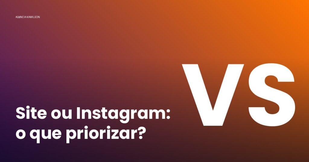 Site ou Instagram: o que uma pequena empresa deveria priorizar - ilustração Agência Kamileon