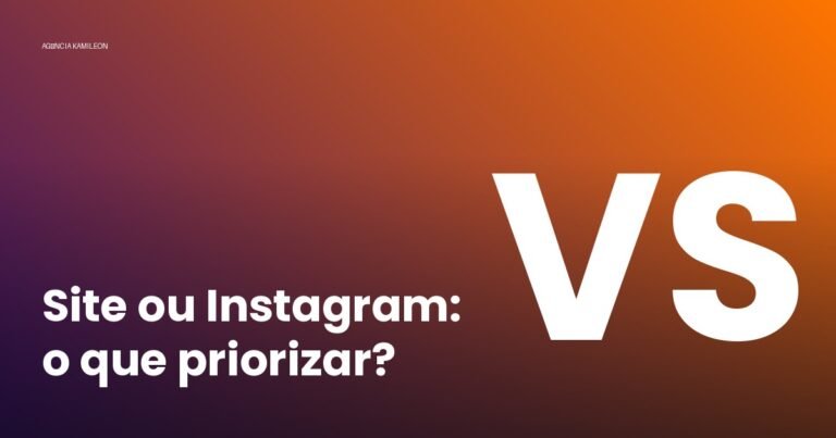 Site ou Instagram: o que uma pequena empresa deveria priorizar - ilustração Agência Kamileon